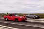 900 HP Dodge Challenger Hellcat vs 900 HP Toyota Supra, The Plot Twist Drag Race