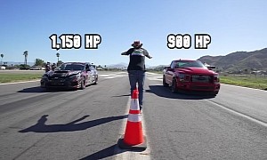 900-HP Ford F-150 Drag Races 1,150-HP Subaru WRX STI, Both Are Stupidly Quick