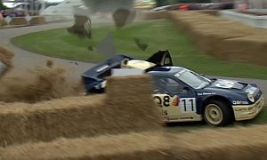 900 HP Ford RS200 Evo 2 Crashes at Goodwood Festival of Speed, Gets Dismantled