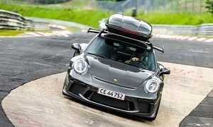 900 HP Porsche 911 Turbo with a Roof Box Hits Nurburgring, Is a "Family Car"