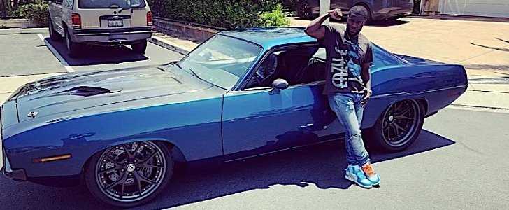Kevin Hart bought himself a 1970 Plymouth Barracuda for his 40th birthday, it's now totaled