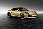 911 Turbo by Porsche Exclusive Puts on Lime Gold Metallic Coat