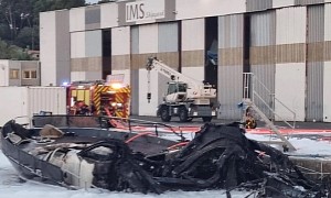 92-Foot Motor Yacht Black Diamond Destroyed in Fire in France