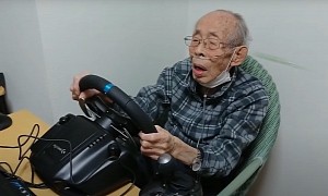 93-Year-Old Grandpa Discovers Racing Games, Gets a Chance to Drive His Old Mazda
