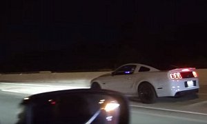 950 HP Charger Hellcat Drag Races 800 HP Coyote Mustang In Houston, Regrets It