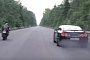 950 HP Nissan GT-R Drag Races Kawasaki ZX-10R in Russia, Destruction Occurs