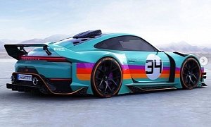 Porsche-Loving Artist "Builds" 992 GT1 On Instagram, From Spyshots to Reveal