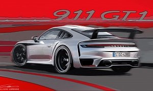 992 Porsche 911 GT1 Street Version Rendered, Sadly Won't Happen