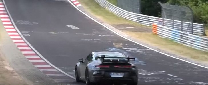 992 Porsche 911 GT3 Chases New 911 Turbo on Nurburging
