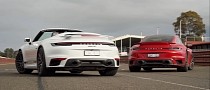 992 Porsche 911 Turbo Coupe Drag Races Cabriolet Sibling With Unexpected Results