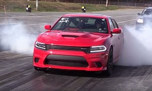 9s Charger Hellcat Is the Quickest in the World: Mother Takes Daughter to the Drag Strip