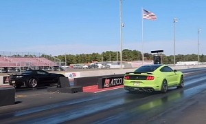 9s Ford Mustang Shelby GT500 Drag Races Corvette ZR1 with Surprising Results
