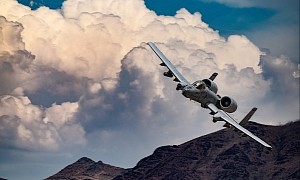 A-10 Thunderbolt, Mountain Peaks and Storm Clouds Look Oh So Right Together
