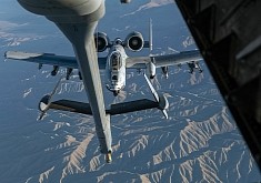 A-10 Warthog Grins and Stares as It’s About to Feed Mid-Air