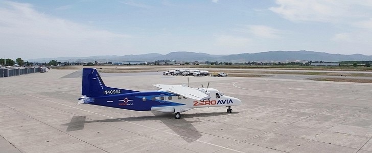 ZeroAvia is testing two retrofitted Dornier 228 aircraft, one in the UK and the other one in California