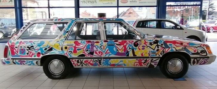 The only car painted by George Lilanga has an asking price of $2.3 million