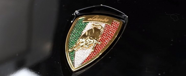 A $40K Diamond Lamborghini Badge Is for All Those for Whom a Plain Lambo Is Not Enough