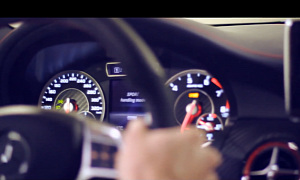 A 45 AMG Using Launch Control Inside a Tunnel