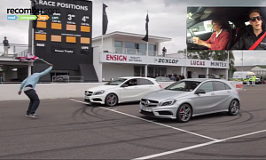 A 45 AMG vs  A 45 AMG With And Without Launch Control