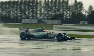 “A Bit of Understeer” - Martin Brundle Driving the Mercedes F1 Car on the Silverstone