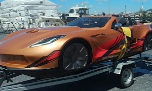A C7 Corvette in Boat’s Clothing: Here Is a Jetcar Boat to Make Huge Waves