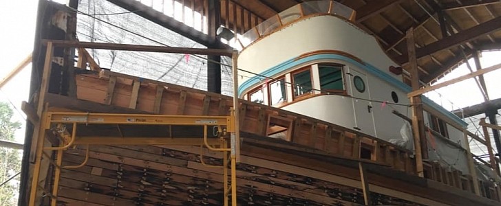 This century-old fishing boat is currently being restored in Gig Harbor