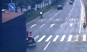 A Chinese Woman's Unbelievably Close Call