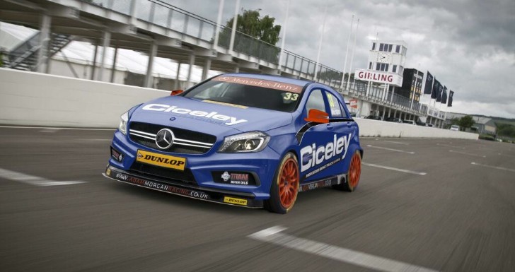 Mercedes-Benz A-Class in BTCC with Ciceley Racing Livery