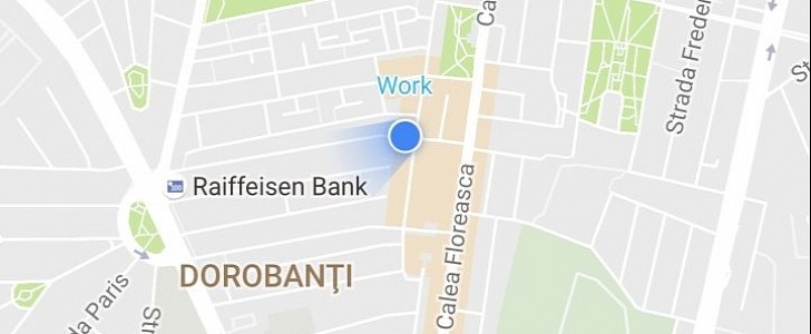 The Google Maps blue dot