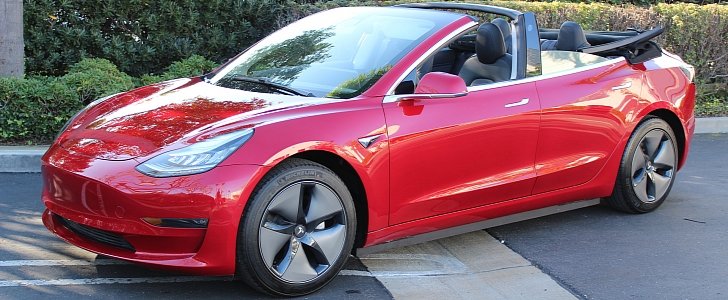 Tesla Model 3 Convertible exists because it's the best way to "enjoy electric motoring"