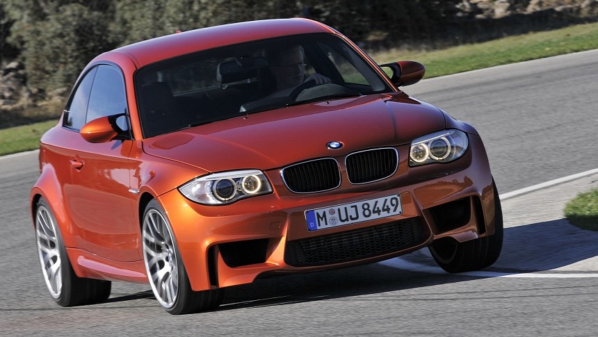 BMW 1M Coupe on the road