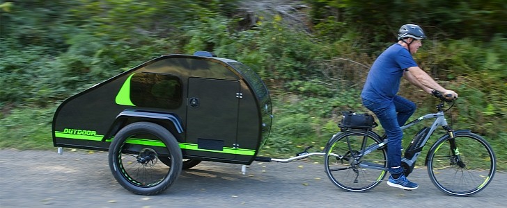 A Different Kind of Teardrop Camper: The ModyPlast Trailer for e-Bikes