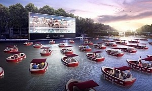 A Drive-In Movie Theater, but Better: Electric Boats on the Seine in Paris