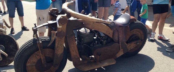 How about a functional wooden bike?