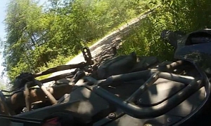 A Good Climb on a BMW F800GS Ends in Silly Crash