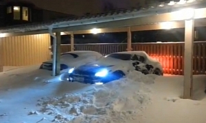 A Little Snow Is No Match for the Nissan GT-R!