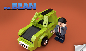 A Man Designed a Mr. Bean Lego Play Set Complete with Famous Green Mini Car
