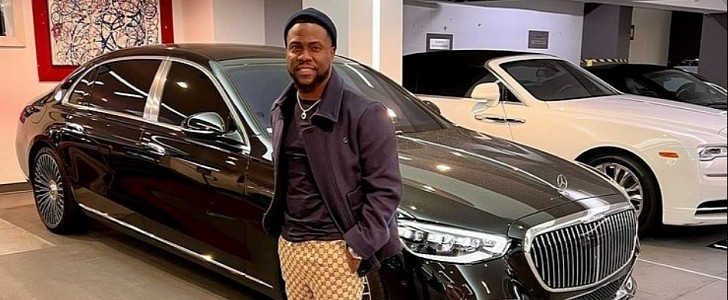 Kevin Hart and Mercedes-Maybach S-Class