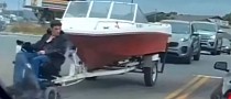 A Motorized Wheelchair Can Tow a Powerboat on Public Roads But That Doesn’t Mean It Should
