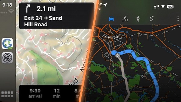 Guru Maps on CarPlay and iPhone