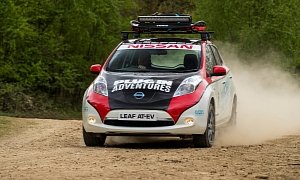 A Nissan LEAF Was Entered In Mongol Rally '17, a 10,000-Mile Journey To Mongolia