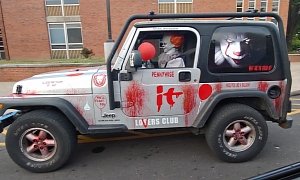A Pennywise Jeep Wrangler Exists and It’s the Stuff Nightmares Are Made Of