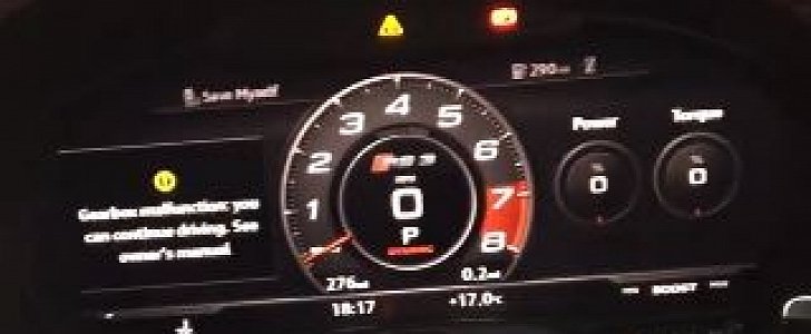 Audi RS3 Sedan Gets "Gearbox Fault" Immobilizer