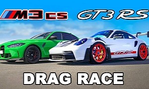 Porsche GT3 RS Has the Run of Its Life Against the Hardcore BMW M3 CS