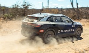 A Portable Generator Has Helped the VW ID.4 EV Complete an Off-Road Race