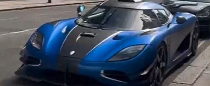 The Koenigsegg One:1 from London, the fourth of seven ever produced, got a parking ticket