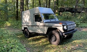 Rare Puch 230 GE in Camper Configuration Has Swiss Army Seal of Approval