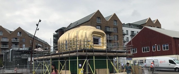 Martian House prototype, now on display in Bristol