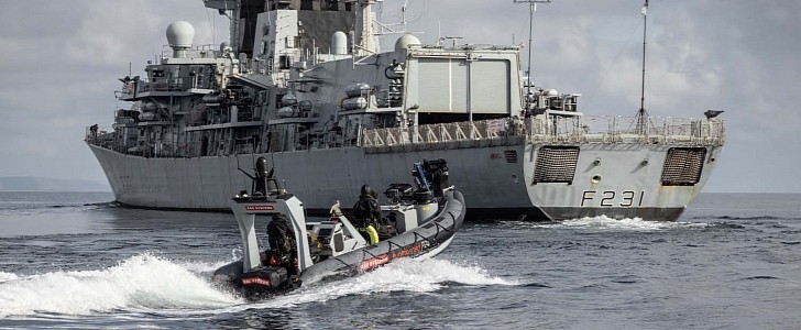 HMS Argyll and Pac24 worked together in a mission test.