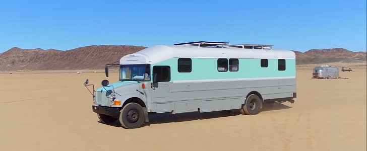 A school bus conversion is the perfect tiny home on wheels for your nomad life